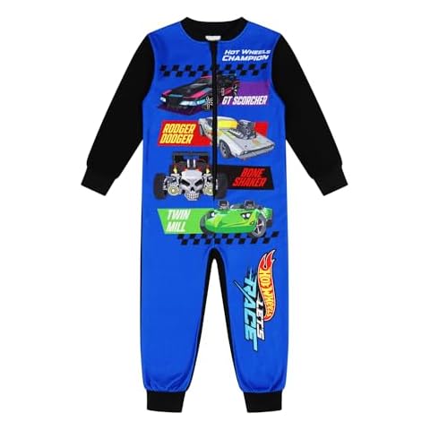Hot Wheels Race Car Fleece Sleepsuit for Kids Cover