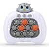 Fast Push Game, Upgraded Pop Fidget Light Up Bubble Handheld Game Toys, Electronic Quick Push Game Fidget Sensory Toys for Autistic Children, Great Birthday for Boys Girls & Teens