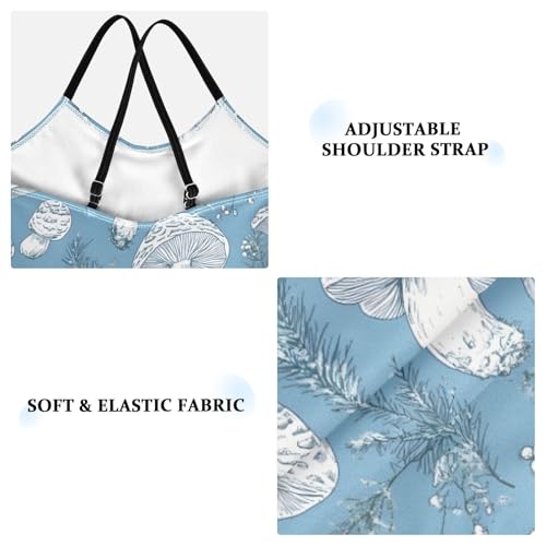 White Mushrooms Girls One Piece Swimsuits Quick Dry Beach Swimwear Bathing Suit4