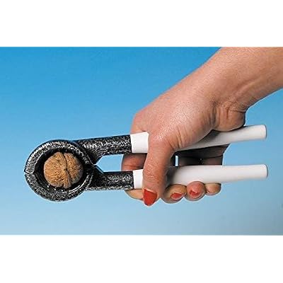Orret Home Large Size Cast Walnut Crusher with Plastic Handle, Durable Casting Crusher for Hazelnuts and Walnuts