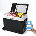 BENY 12 Volt Refrigerator - Car Refrigerator 58 Quart Electric Car Cooler Dual Zone Portable Fridge APP Control -4?~68?, 12/24V DC & 110/240V Car Freezer for Camping, RV, Truck, Vehicles, Travel