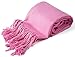 CJ Apparel Rosado Diseño Sólido Color Chal Pashmina Abrigo de la Bufanda...