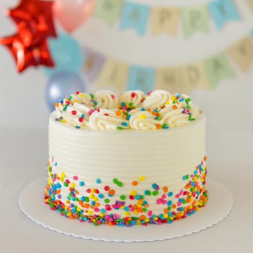 Inoverse 100 Stück Tortenunterlage Rund Ø 28 cm Weiß, Stabile Pappe Cakeboard Beschichtet Einweg Tortenplatte, Karton Kuchenplatte, Pappunterlage Tortenzubehör