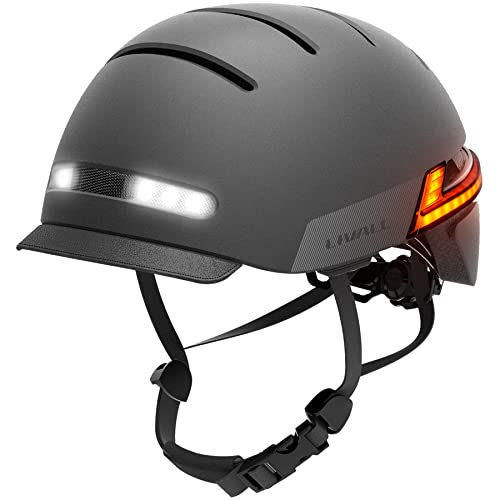Image of LIVALL BH51M Neo Smart Bluetooth Bike Helmet with Speakers & Built-in Microphone, CE CPSC Certified, Bicycle Helmet with Smart Turn Signals, Fall Detection, Bike Helmet with Visor for Adults Men Women