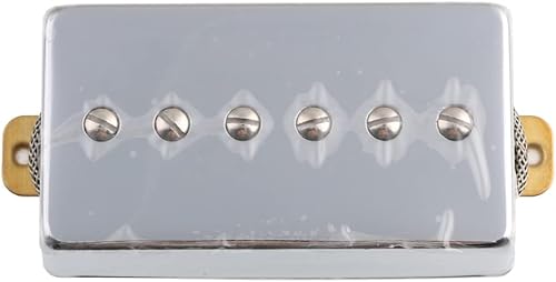 Miniatura 7 de Pastillas Alnico 5 Magnet Humbucker Tamaño P90 para Guitarra Eléctrica Pastillas de Cuello y Puente (Cromado)