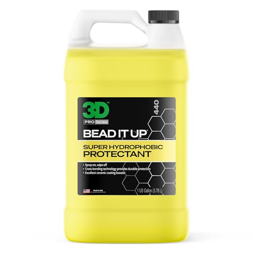 3D Bead It Up Ceramic Coating Booster Spray - Super Hydrophobic Bead Maker - Polymer Paint Protectant & Sealant 1 Gallon