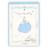 ホールマーク ディズニー シンデレラ バースデーカード ポップアップ 立体 シンデレラとケーキ 816919