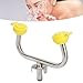 Eye Wash Station, Faucet Wall Mounted Emergency Eye Wash Station Sink Attachment, Eye Flush Shower, Stainless Steel Emergency Eye Wash Unit for Sink for Lab Factory Industry Site
