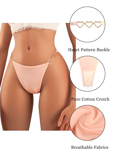 Banamic Sexy G-String Thongs for Women Panties T-back Low Rise Hipster Underpants - Thumbnail 4