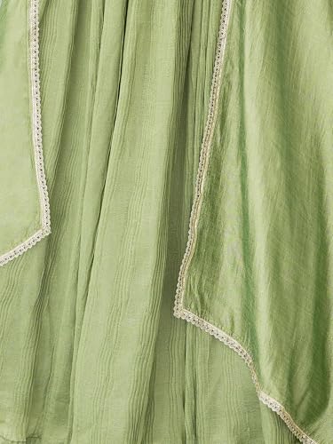 Image of PURVAJA Women's Silk Semi-Stitched Lehenga choli
