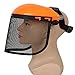 Yeaphy Safety Helmet Hat with Full Face Mesh Visor for Logging Brushcutter Forestry Protection Mesh Mower Helmet