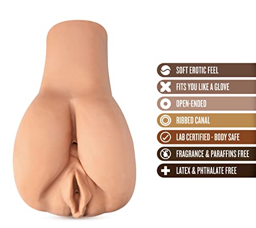 Blush-Novelties-Performance-VX6-Male-Enhancement-Penis-Pump-System-with-Amandas-Lusty-Bottom-Soft-Stroker-Realistic-Ass-and-Vagina-Male-Masturbator