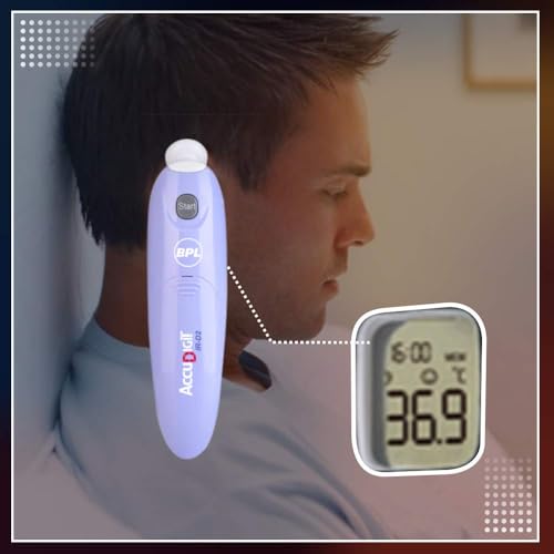 Image of BPL Medical Technologies Accudigit IR-D2 Non Contact Infrared Thermometer - Fast & Accurate Forehead Thermometer for Adults & Kids (White)