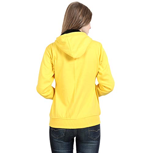Image of Matelco Women Printed Sweatshirt with Hooded (Dark Pink S)
