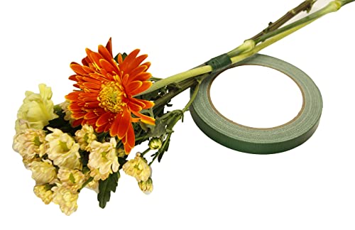 Tiamall 3 Rolls Waterproof Floral Tape Flower Tape For Bouquet Stem Wrapping And Floral Crafts(1/2" Wide,Dark Green) #TOP2