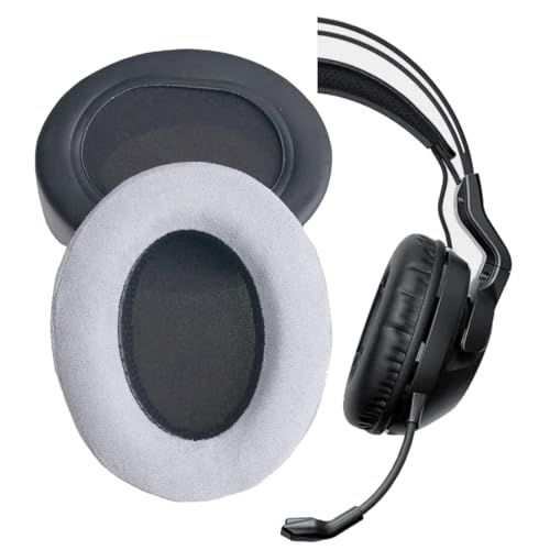 Image of V-MOTA Replacement Ear Cushions for Roccat ELO X, ELO 7.1 Air, ELO 7.1 USB, Khan Pro, Khan Aimo 7.1 Gaming Headset (Flannel Gray, Thick 25mm)