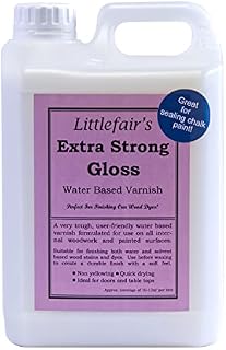 Littlefair's | Wood Varnish | Indoor | Water-Based Door Varnish | Chalk Paint Varnish | Durable | Multi-Purposed | 1ltr, Matt