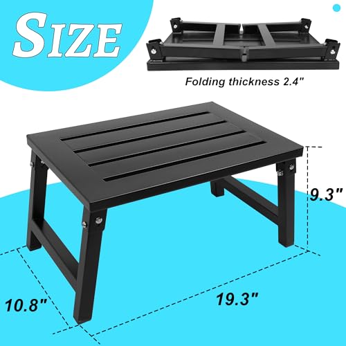 Marchepied pliable réglable à 3 plateformes pour caravane et utilisation extérieur - 2