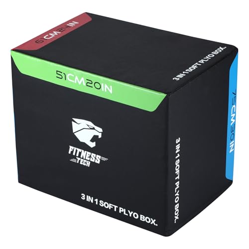 Cajón pliométrico blando para entrenar saltos y fitness en casa