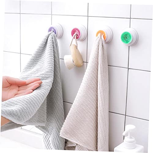 Ganchos adhesivos de pared con soporte autoadhesivo resistente para baño 4