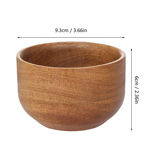 Andoer Recipiente de madeira de barbear masculino da limpeza dos pêlos faciais da bacia do sabão seg