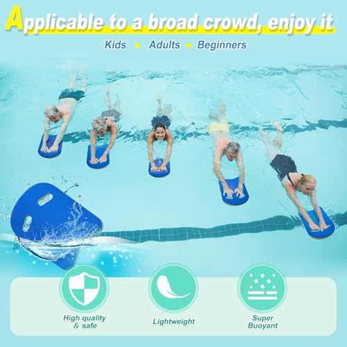 Image of Leosportz Kick Board for Swimming Kids | Swimming Kickboard for Adults Sports Training | Aid Pool Kick Board U Design High Buoyancy Float Swim Train Equipment with Integrated Hole Handle (Blue-yellow)