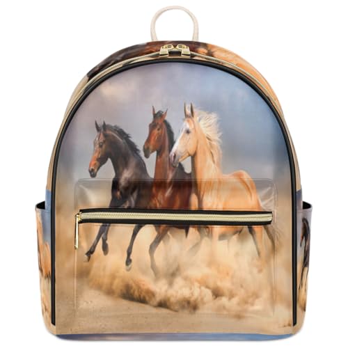 Sac à dos tendance en cuir de cheval TropicalLife pour femme chic 9L