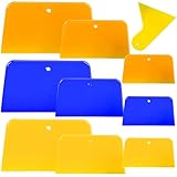 10 Pcs Body Filler Spreaders Automotive Body Fillers, 3, 4, 5, 6 Inch Reusable Plastic Auto Spreaders for Applying Fillers,Putties,Glazes,Caulking Agents Car Body Maintenance and Paint(3Colors)