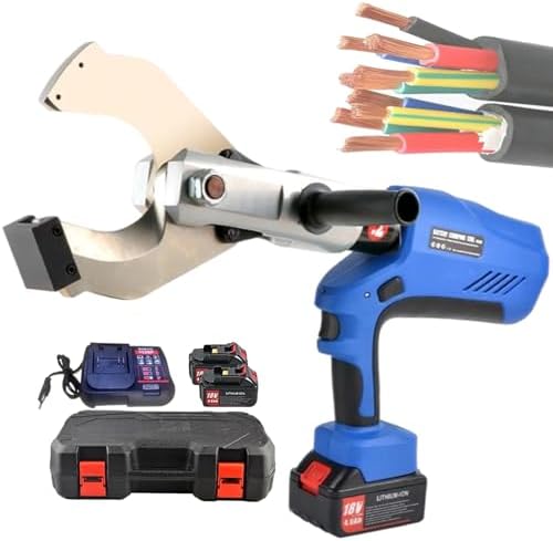 Cordless Hydraulic Cable Cutter, Electric Wire Shears for 85MM-120MM Aluminum & Armored Copper, Battery-Powered Cable Cutting Tool (EZ85C) - Efficient & Portable