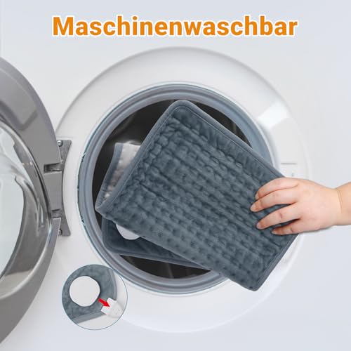 Comfytemp Heizkissen mit Abschaltautomatik Ultraweich Elektrisches Wärmekissen mit Sicherheitssystem für Rücken Bauch Nacken Schulter Heizdecke (30x60cm) Geschenke für Mütter, Frauen, Mama, Papa
