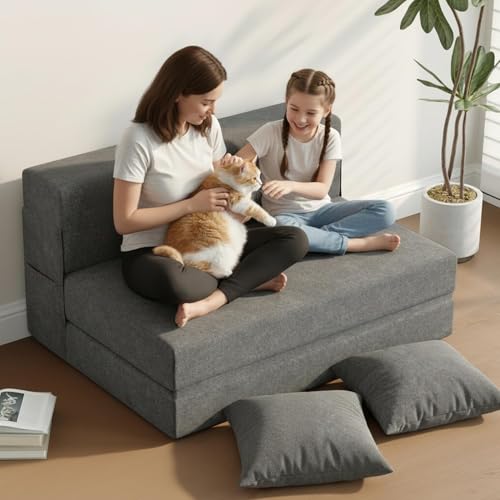 DSNAPE Schlafsessel mit Bettfunktion, 5 in 1 Klappbar Schlafsofa...
