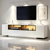 Calivra Mueble de TV con 2 puertas, blanco