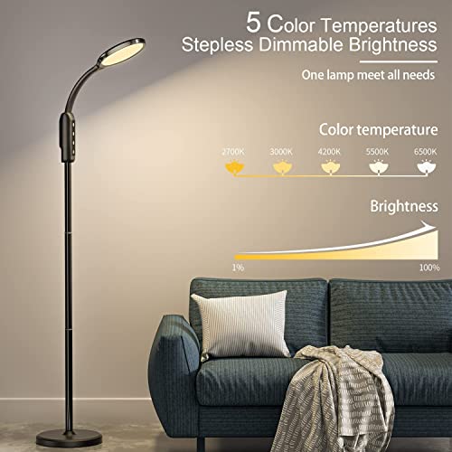 Crll Floor Lamp - Standing Lamp For Living Room - Remote App Control With Adjustable Brightness - Indoor And Outdoor Led Lamp With Rechargeable Battery - Flexible Gooseneck Tall Lamp #TOP4