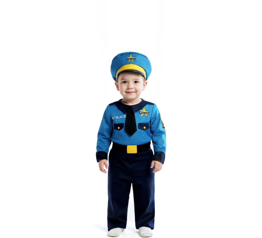 ZZ DISFRAZZES | Disfraz de Baby Boy Policía para bebé (12-18 meses)