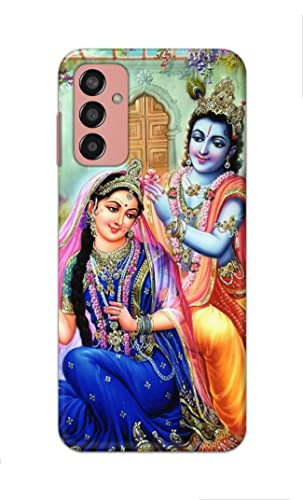 Image of Printed Hard Back Cover Case for Samsung Galaxy F13 4G Back Cover (Radha Krishna) -1803