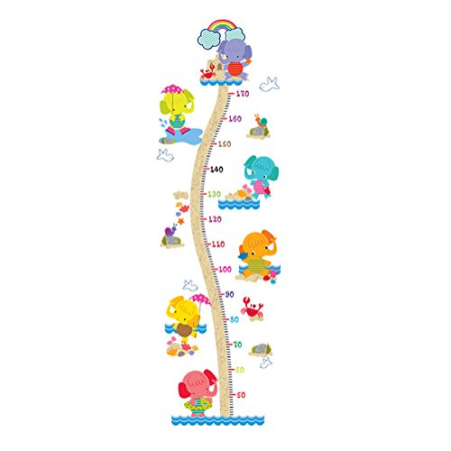 Chytaii. 1Pcs Decoracion Pared Infantil Altura Pegatinas Bebe Gráficos de Crecimiento Ideal para Decorar Los Mobiliarios Dormitorios Sala Aulas Habitación para Niños Cocina Etc