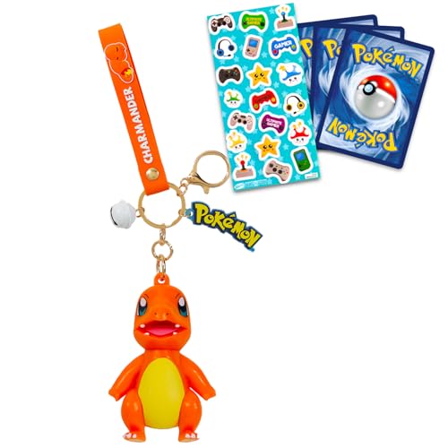 Nintendo Charmander Keychain Bundle ~ Deluxe Silicone 3D Character Figure