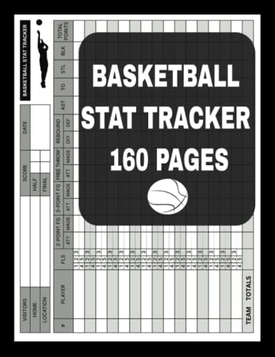 Basketball Stat Tracker Player Log Book: 160 Pages 8.5