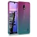 Produktbild kwmobile Hülle kompatibel mit Nokia 2.2 - Handyhülle - Handy Case Zwei Farben Pink Blau Transparent