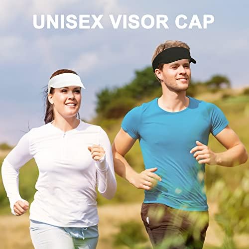 ECOMBOS Sun Visor Cap - Sports Sun Visor Ponytail Baseball Cap Empty Top Sun Hat Quick Drying Hat Golf Tennis Running Outdoor for Men Women
