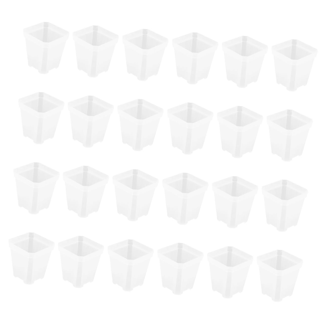 Pot carré transparent Abaodam pour décorer le balcon et le bureau