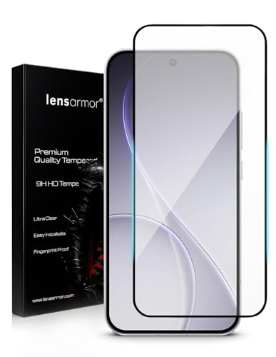 Image of Lensarmor Compatible with Oppo Reno 15 Pro Mini Screen Protector (1 Pack) - Premium 0.15mm Ultra-Thin Tempered Glass, Military-Grade Protection, Ultrasonic Fingerprint Compatible Case Friendly Design