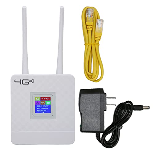Image of Sanpyl 4G WiFi Router, 4G LTE Wireless Router 300Mbps High Speed with Standard SIM Slot, for Desktop Computer Monitor TV