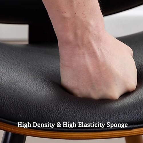 Silla de comedor tapizada fácil de limpiar con patas estables 5