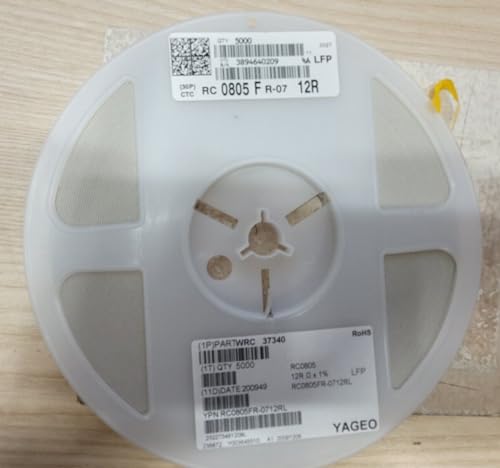 (5000 PCS) RC0805FR0712RL YAGEO RES 12 OHM 1% 1/8W 0805