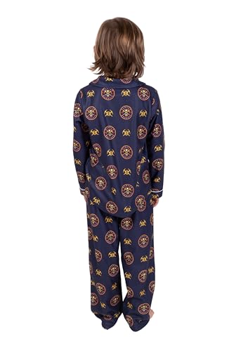 Image of Ultra Game Youth NBA Official 2-Piece Super Soft Button Down Pajamas Set
