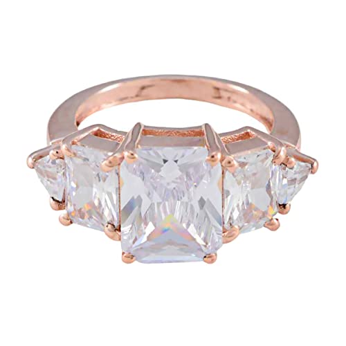 Bague en argent 925 et cz blanc le cadeau de Nouvel An idéal pour femme