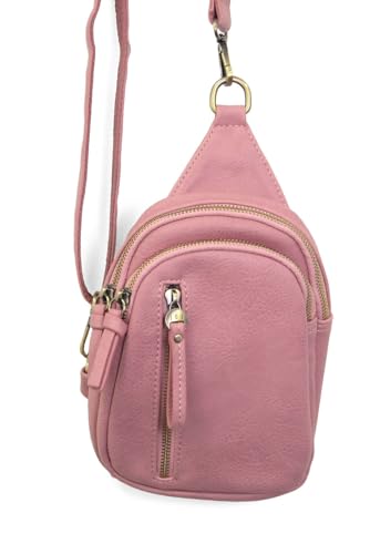 Image of Joy Susan Skyler Sling Bag: Vegan Leather, Zippered Closure, Brass Plated Hardware
