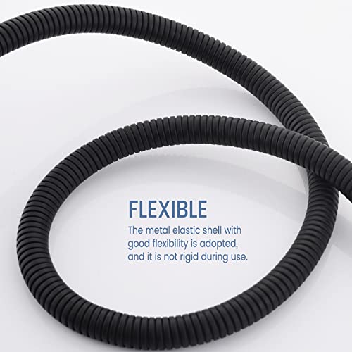 All Metal Shower Hose For Handheld Shower Heads, Black Extra Long 71 Inch Stainless Steel, Universal Replacement Part For Hand Held Showerhead Hoses #TOP5