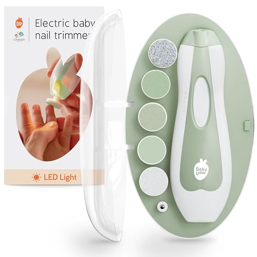 Cherish Baby Care LED Baby Nail Trimmer Electric - Safety Stop (G...